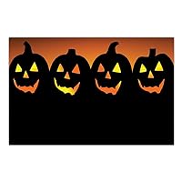 DB Party Studio Halloween Paper Place Mats 25 Pack All Hallows Eve Scary Jack o' Lanterns Teen Kids Costume Parties Adult or Child Luncheon Disposable Easy Cleanup 17