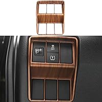 ABS Peach Wood Headlight Switch Button Frame Cover Automotive Interior Decoration Accessories for Honda CRV 2017 2018 2019 2020 2021 2022