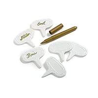Norpro 347 Cheese Marker Set with Pen, 7-Piece,White