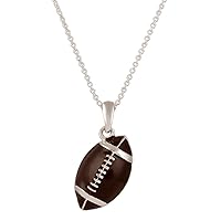 Lureme® Fashion Style Silver Tone Enamel Volleyball Basketball Football Soccer Pendant Necklace (01003111-ball)