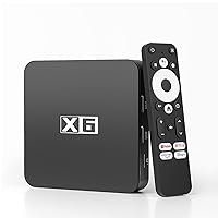 Kinhank X6 Android 11.0 TV Box 2024, 2GB 16GB Smart TV Box Netflix Google Certified, 4K 60fps Streaming Boxes, WiFi5 Ethernet BT 5.0, Support AV1, Google Assistant, Chromecast, HDR10, Dolby Audio