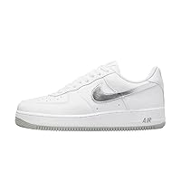 Nike Men's Air Force 1 Low DZ6755 100 Silver Swoosh - Size 9.5, 9.5, White/Sail/Team Red