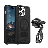 Rokform - iPhone 15 Pro Max Rugged Case + Over The Top Bike Phone Mount