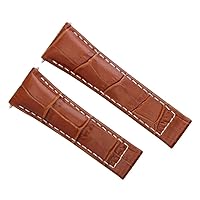 Ewatchparts NEW GENUINE LEATHER BAND STRAP ITALIAN COMPATIBLE WITH ROLEX DAYTONA 116523 TAN WS REGULAR
