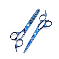 Hair Cutting Scissors Set, Professional Hairdressing Scissors Kit with Stainless Steel Thinning Scissors,Salon Barber Cutting Kit