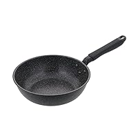 NM-354 Deep Frying Pan, 9.4 inches (24 cm), For Gas Fire, Dark Gray, Light Sense, Marble