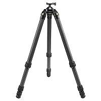 FANAUE Hunting Tripod with Durable Aluminum Frame, Lightweight, Stable Design,Bubble Level, 360 Degree Ball Head, with Arca Swiss Quick Release Plateand Hands-Free Operation for Shooting and Outdoors