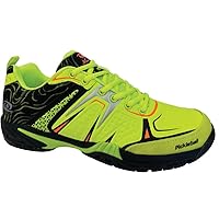 ACACIA Unisex-Youth Pickleball Shoes, Lime/Black, 4