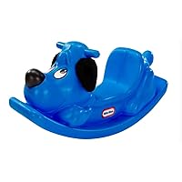 Little Tikes Rocking Horse, Active Play for Toddlers, Single Face Handles with Grip and Sturdy Saddle for Safety, Robust Construction, Dog (Blue)