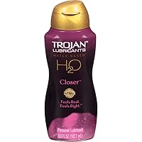 Trojan Lubricants H2o Closer Water Based Personal Lube Feels Real Feels Right, Size 5.5 ounce