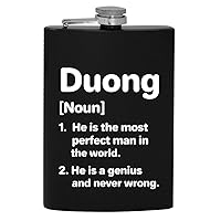 Duong Definition The Most Perfect Man - 8oz Hip Drinking Alcohol Flask
