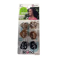 Scunci Mini Octopus Jaw Clips Assorted Colors, 6 Count