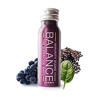 1/2 Day of Fruits & Vegetables plus Immune Support with Real Vitamin C. Organic Shots for wellness w/ Sambucus Elderberry, Kids & Adults on the Go, Vegan, Gluten-Free (6 Pack)