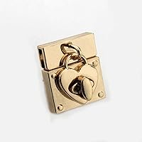 1pcs Metal Heart Shape Turn Lock Special Lock Clasp for Handbag Bag Purse Luggage Hardware Closure Bag Parts Accessories