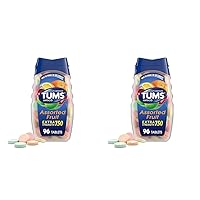 TUMS Extra Strength Antacid Chewable Tablets for Heartburn Relief, Assorted Fruit, 96 Count (Pack of 2)