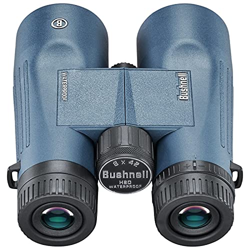 Bushnell H2O 8x42mm Binoculars, Waterproof and Fogproof Binoculars for Boating, Hiking, and Camping