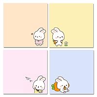 Cute Animals Plant Foods Mini Sticky Notes, 8 Styles Cartoon Flags Index Tabs Self-Stick Fun Post It Notes, 120 Sheets/Pack, for Students Bookmark