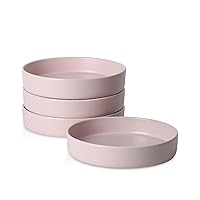 Stone Lain Albie Stoneware Pasta Bowl Set of 4, Pink