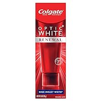 Colgate Optic White Renewal Enamel Strength Teeth Whitening Toothpaste, 3 Oz