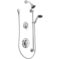 Moen T8342EP15 Commercial Posi-Temp Pressure Balancing Eco-Performance Shower and Handshower Trim, Valve Required,s, Chrome