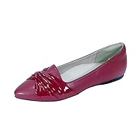 Peerage Whitney Women's Wide Width Pointed Toe Casual Dress Leather Flats