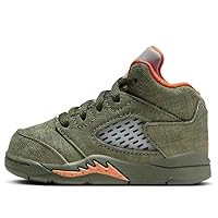 Toddler Air Jordan 5 Retro 'Olive' Army Olive/Solar Orange (440890 308) TD