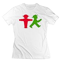 Ampelmann from Berlin Female Comfy Funny Shirts Teeshirts T Shirts 90s White