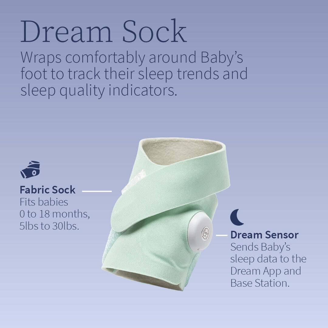 Owlet Dream Duo Smart Baby Monitor - HD Video Monitor with Camera and Dream Sock: Only Baby Monitor to Track Heart Rate and Average Oxygen as Sleep Quality Indicators - Dusty Rose