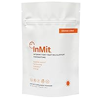 InMit Daytime Intermittent Fasting Support Drink That Provides Nourishment with 9 Essential Ingredients Electrolytes | Vegan-Friendly, Gluten-Free, Non-GMO, Dairy-Free | Orange Citrus
