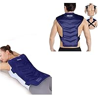 REVIX Large Ice Pack for Back and Shoulder Pain Relief, Reusable Gel Cold Pack for Full Back Swelling