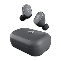 Skullcandy Grind In-Ear Wireless Earbuds, 40 Hr Battery, Skull-iQ, Alexa Enabled, Microphone, Works with iPhone Android and Bluetooth Devices - Chill Grey