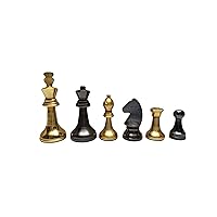 3 inch King, 13 inch Flat Board, Chess Set & Chess Games Aluminium Chess Set Pieces with Chess Borad Unique Designer Handmade Borad Piece Ideal Gift Item for Chess Lover by MIZHANDICRAFTS