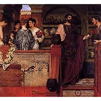 7 Famous Paintings - Hadrian Visiting a Romano British Pottery Romantic Sir Lawrence Alma Tadema - Handmade Oil Art on Canvas -01, 50-$2000 Hand Painted by Art Academies' Teachers