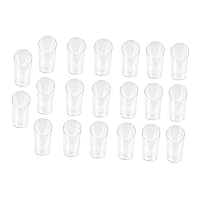 BESTOYARD 40 pcs pudding cup silicone containers cake mold heart glasses small trifle bowls clear tumbler Slanted Triangle Dessert Cups Yogurt Holder Party Cake Storage Cups Cake Holders nut