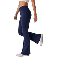 Women's High Waist Bootcut Yoga Pants Tummy Control Workout Flare Leggings