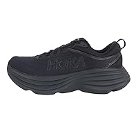 Hoka Women's Bondi 8 Sneaker, Black/Black, 7.5