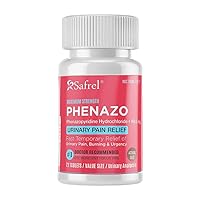 Safrel Urinary Relief - 72 Tablets, 99.5mg Phenazopyridine HCl - Fast-Acting UTI Relief for Bladder Discomfort & Pain - Adults & Children-1-Pack