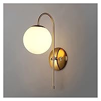 ONDIAN CHUNCIN - Glass Ball Led Light FixtureDecor Living Room Kitchen Bedroom Gold Sconce Luminaire,Wall Sconces (Color : Gold) Gold (Color : Gold)