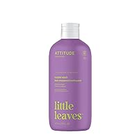 ATTITUDE Bubble Wash for Kids, Hair Shampoo and Body Soap, EWG Verified, Plant- and Mineral-Based, Vegan, Vanilla & Pear, 16 Fl Oz