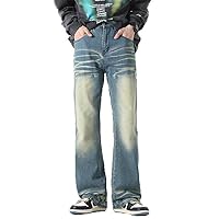 Retro Straight ' Casual Jeans Hiphop Street Fashion Youth Trousers