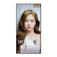 MISEENSCENE Hello Bubble Hair Easy At-Home Color with Hair Ampoule for Hair Protection Vivid Color (Ash Khaki Brown)