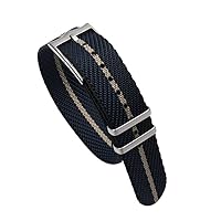 20mm 22mm Premium Grade NATO Zulu Watch Strap Nylon Replacement Watch Strap for Tudor Adjustable Strap Bracelet Pin Buckle (Color : 4 Strap, Size : 22mm)
