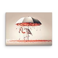 Feathered Rain; Imaginarium Shelters series; digital art print on canvas; limited edition copy 1 of 100 with authenticity certificate (18x24 in)