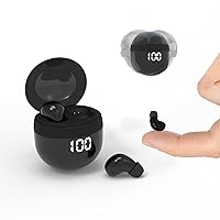 Small Mini Invisible Earbuds for Work Wireless Bluetooth Tiny Low Profile Micro Smallest Discreet Earbuds Hidden for Work Small Ear Buds Tiny Mini Invisible Headphones Discreet Hidden Headphones