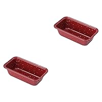 BESTOYARD 2pcs Toast Mold Bread Mold Loaf Mold Toast Cooking Mold Bread Pans for Baking Loaf Pans Bread Tin Nonstick Loaf Pan Mini Baking Supplies Heavy Duty Carbon Steel + Non-stick Coating
