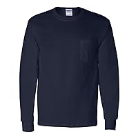 Gildan Men's Taped Shoulders Preshrunk Pocket Jersey T-Shirt