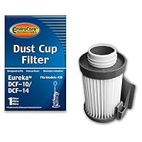 EnviroCare Premium Replacement Vacuum Cleaner Dust Cup Filter Designed to Fit Eureka Style DCF-10/DCF-14 Uprights