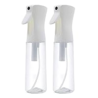 Beauty Hair Spray Bottle for Cleaning, Hairstyling & Plants, Continuous Spray Nano Fine Mist Sprayer - Empty, Reusable, 10.1oz/300ml (Pack of 2)