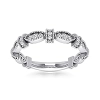 0.36 ct Round Cut Diamond Wedding Band Ring in Platinum