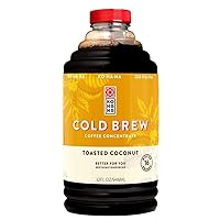 Coffee Cold Brew Coffee Concentrate, Toasted Coconut, 32 ounce, Makes 16 drinks